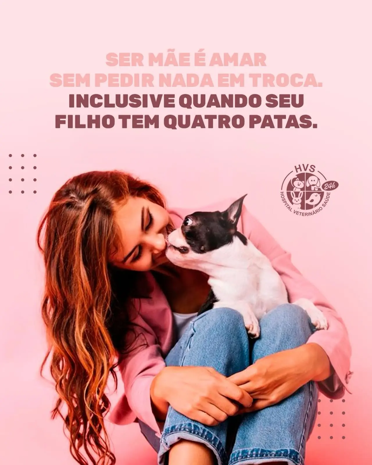 Ser mãe é cuidar, proteger, dar carinho e se preocupar com cada detalhe…
E quando o filho é de quatro patas, o amor é o mesmo — ou até maior! 💙
Feliz Dia das Mães para todas as tutoras que fazem de tudo pelos seus peludinhos! 🐾
Marque uma mãe de pet que merece esse reconhecimento hoje! 💐