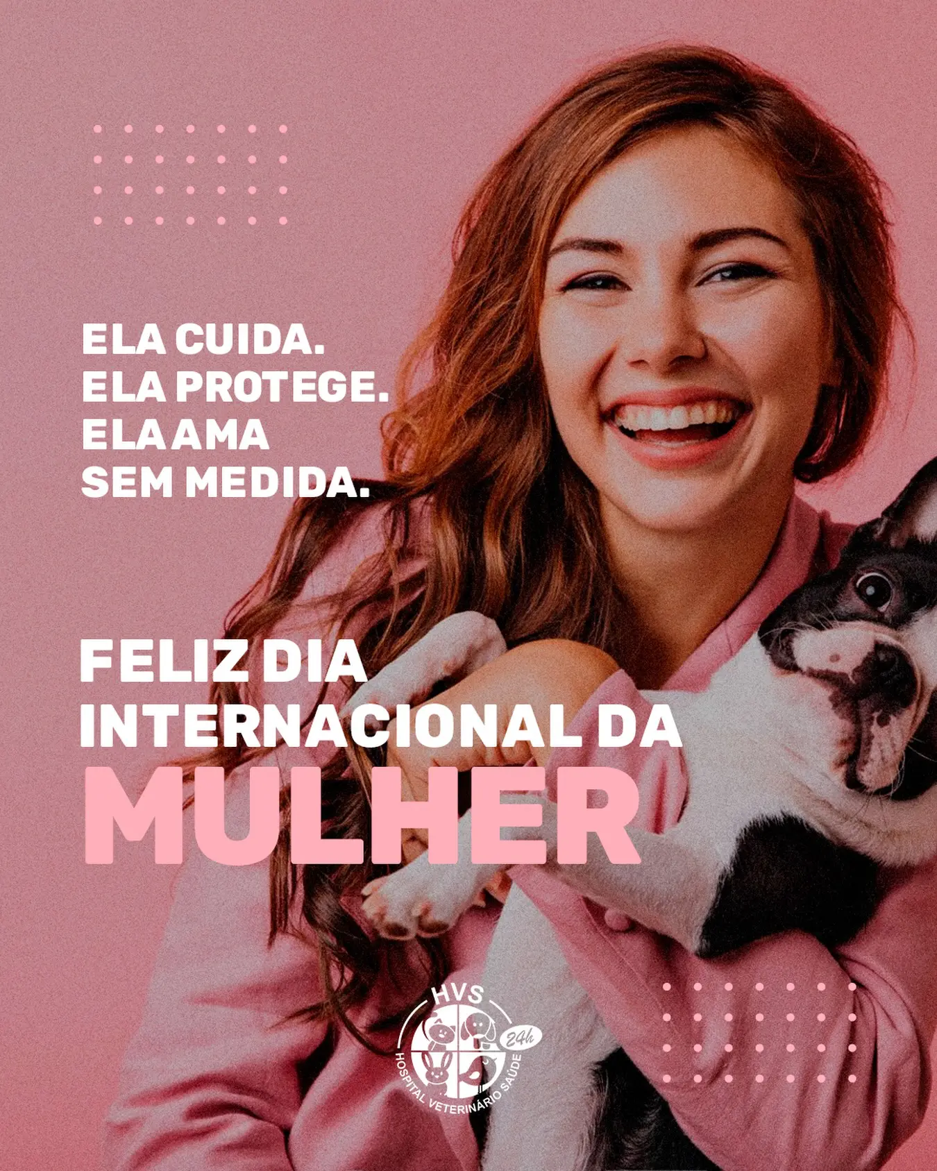 Hoje celebramos mulheres que transformam o mundo com sua força, sensibilidade e cuidado. 🌷
Mulheres que acolhem, que protegem e que têm um coração capaz de amar em todas as formas, inclusive aquele amor silencioso e puro que nasce na relação com seus pets.
Que nunca falte força para continuar sendo quem você é: inspiração, carinho e coragem todos os dias.
Feliz Dia Internacional da Mulher! 💜
\#DiaDaMulher #ForçaFeminina #MulheresQueInspiram #AmorQueCuida