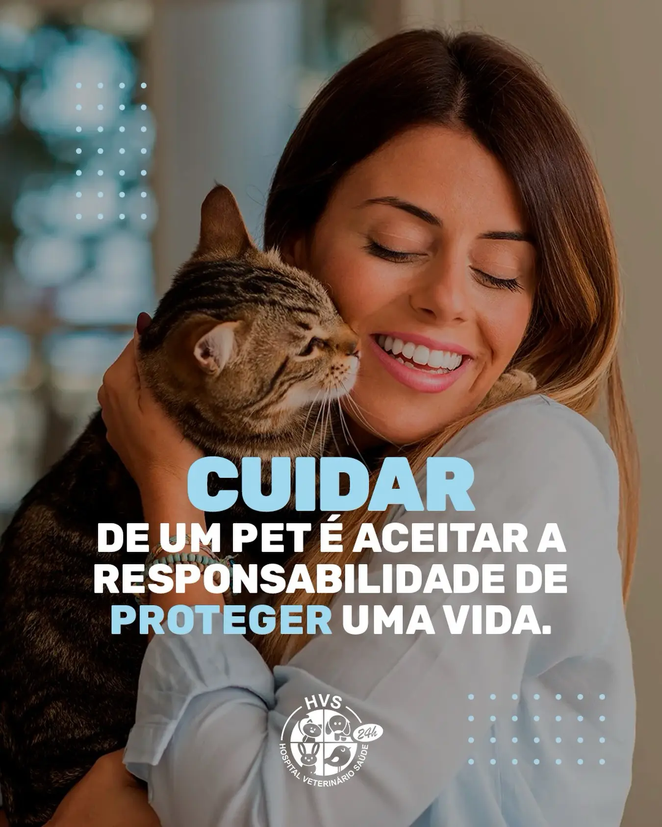 Ter um animal de estimação é muito mais do que oferecer carinho.

É assumir a responsabilidade de garantir segurança, saúde e qualidade de vida.

Cuidar também significa prevenir, observar e procurar ajuda quando necessário.

No Hospital Veterinário Saúde acreditamos que cada vida merece atenção, respeito e cuidado.

#CuidadoAnimal #HospitalVeterinarioSaude