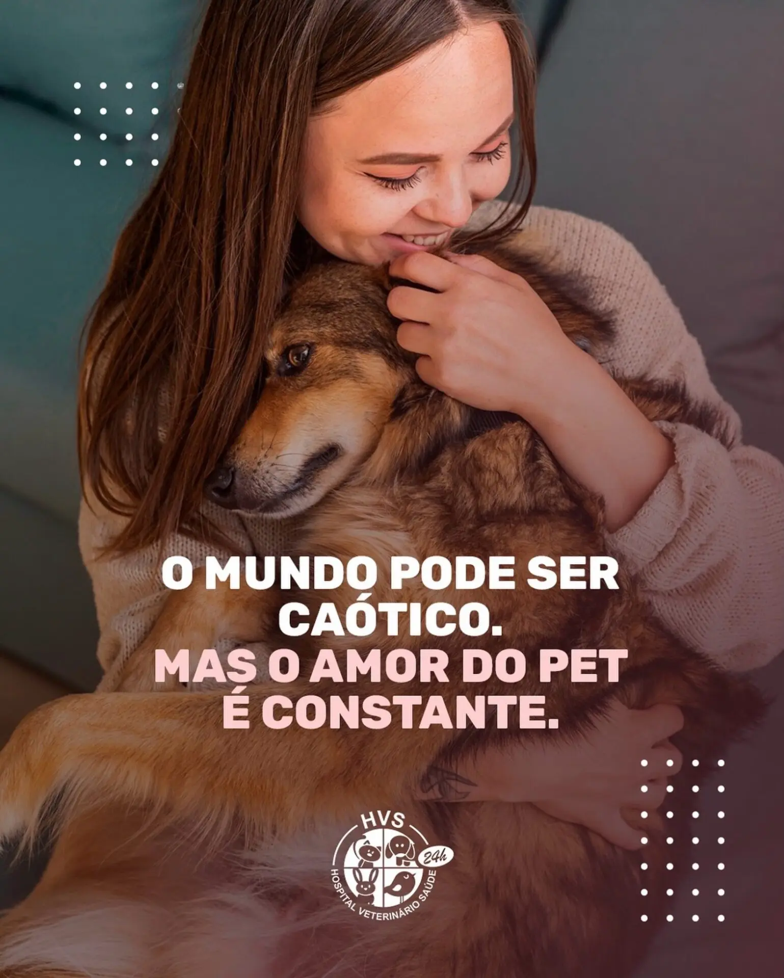 Em um mundo cheio de incertezas, ele é sua constância.

🐾 Cuidar dele também te cura, acalma, traz paz.
📲 A gente cuida de quem cuida de você.

#PetÉTerapia #VeterináriaComAmor #HospitalVeterinarioSaude #CuidadoAnimal #ZonaNorteSP