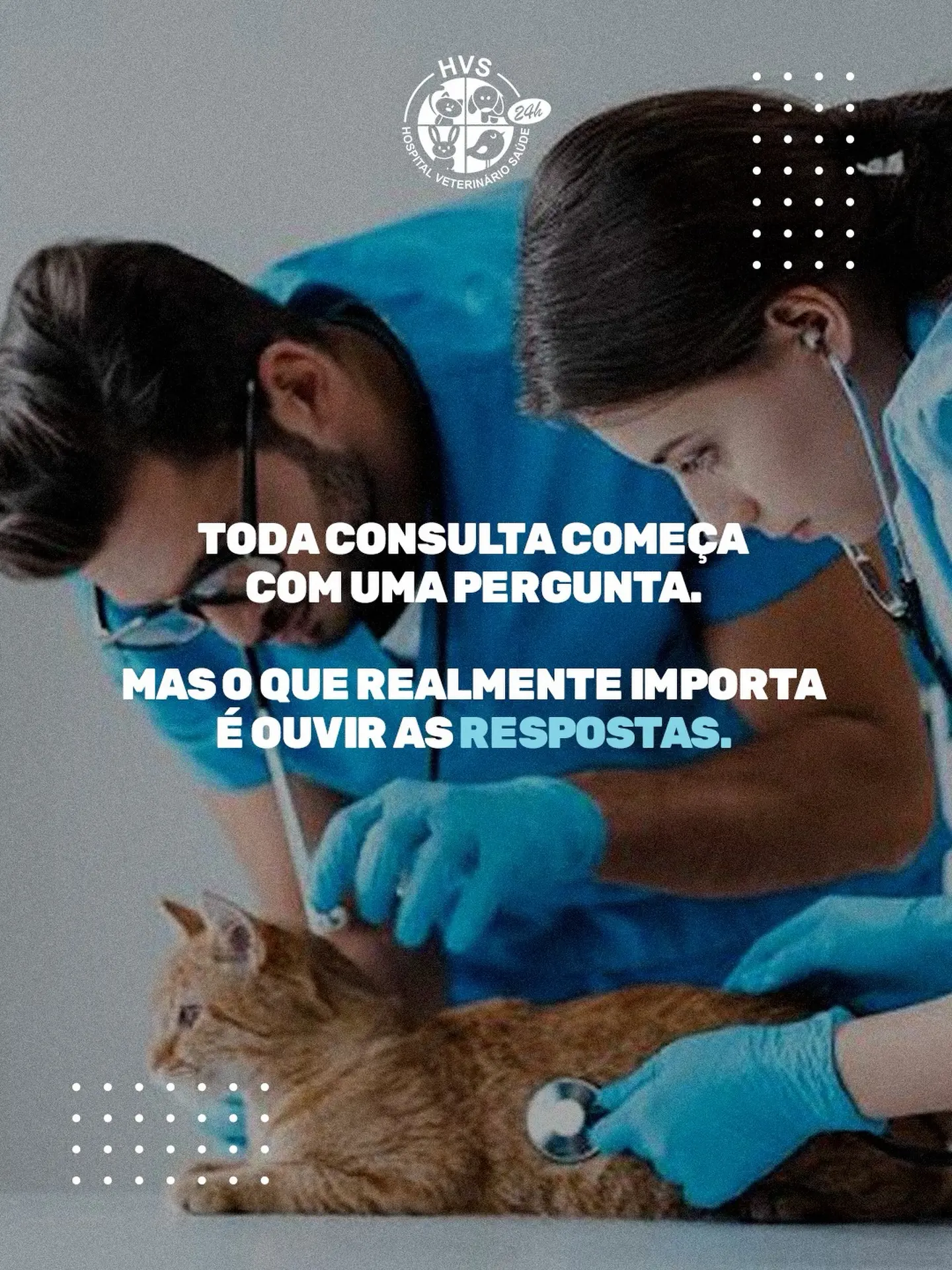 Na medicina veterinária, ouvir faz parte do diagnóstico.

O tutor conhece os hábitos.

A rotina.

As pequenas mudanças.

Nós unimos essa história ao exame clínico para entender o que está acontecendo.

É por isso que nenhuma consulta é igual à outra.

Cada paciente tem uma história.

Cada família tem uma rotina.

E cada atendimento merece atenção individual.

É assim que acreditamos que a medicina veterinária deve ser.

#HospitalVeterinarioSaude #VeterinariaSP