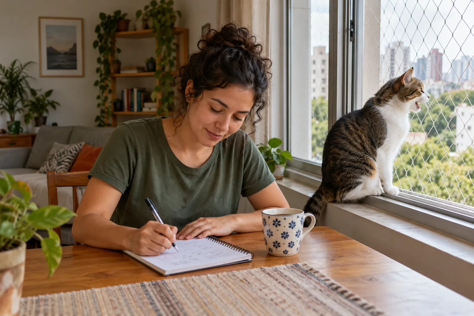 Tutor registrando mudanças na rotina de vocalização do gato.