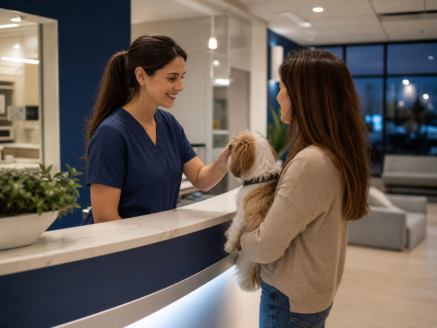 Atendimento veterinário noturno em clínica 24 horas